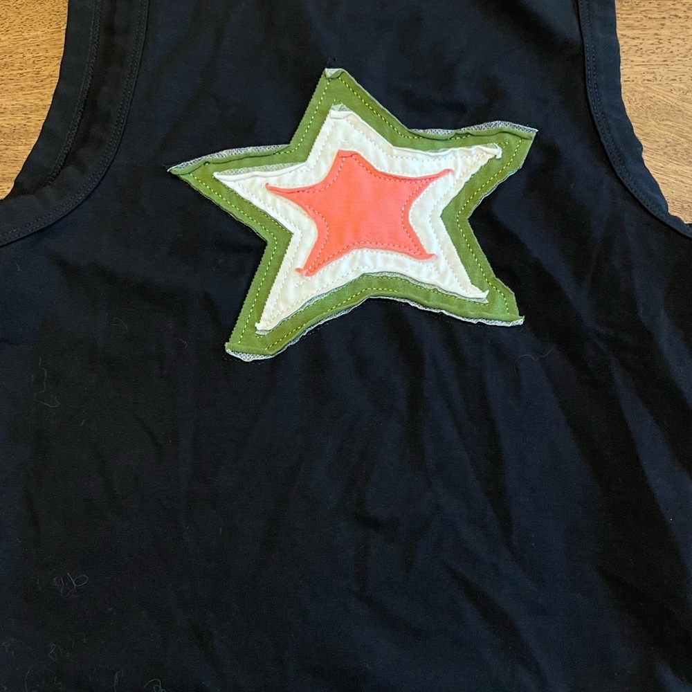 Forever 21 Black  Star Tank crop Top